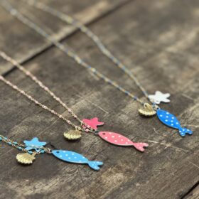 Collana pesciolino pois (vari colori)