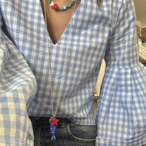 Alternative view of Collana pesciolino pois (vari colori)