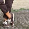 Sneaker glitter cioccolato