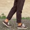 Sneaker glitter cioccolato