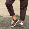 Sneaker glitter cioccolato