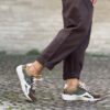Sneaker combi verde militare