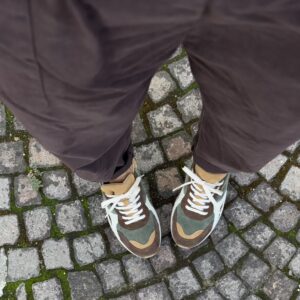 Alternative view of Sneaker combi verde militare