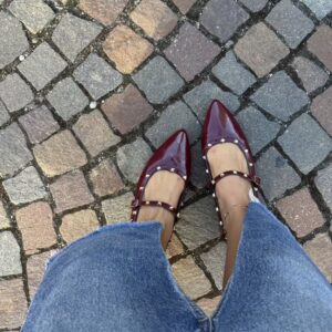 Alternative view of Flat Melita bordeaux