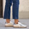 Sneaker PLAY 4B12 glitter acciaio