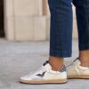 Sneaker PLAY 4B12 glitter acciaio
