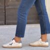 Sneaker PLAY 4B12 glitter acciaio