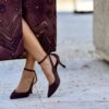 Décolleté Julie suede testa di moro