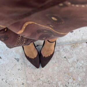 Alternative view of Décolleté Julie suede testa di moro