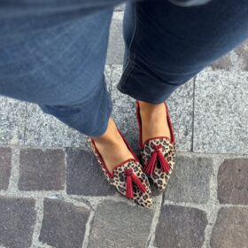 Loafer maculata nappine bordeaux