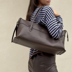Borsa Holly large cioccolato Cuoieria Fiorentina