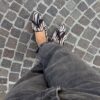 Loafer zebrata nappine testa di moro