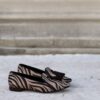 Loafer zebrata nappine testa di moro