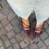 Flat Lima bordeaux
