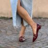Flat Lima bordeaux