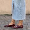 Flat Lima bordeaux