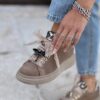 Sneaker platform taupe gioiello Sneaker platform taupe gioiello