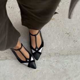 Flat Lisetta combi black