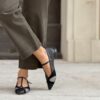 Flat Lisetta combi black