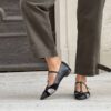 Flat Lisetta combi black