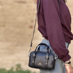 Alternative view of Borsa Eva mini duffle nera Cuoieria Fiorentina