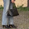 Borsa Holly large nera Cuoieria Fiorentina