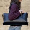 Borsa Holly large nera Cuoieria Fiorentina