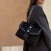 Ethnic Bowling bag suede black La Carrie