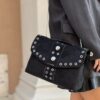 Ethnic Bowling bag suede black La Carrie