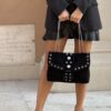 Ethnic Bowling bag suede black La Carrie