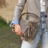 Teddy shoulder bag taupe La Carrie