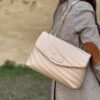 Bowling bag beige La Carrie