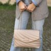 Bowling bag beige La Carrie