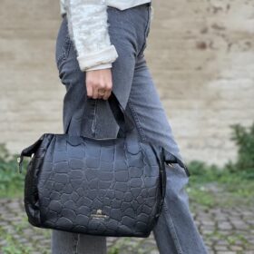 Borsa Carol medium cocco black Cuoieria Fiorentina