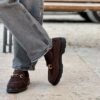 Mocassino Astry suede cioccolato