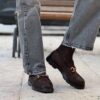 Mocassino Astry suede cioccolato