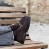 Mocassino Astry suede cioccolato