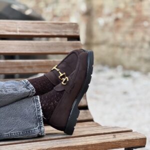 Alternative view of Mocassino Astry suede cioccolato