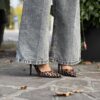 Décolleté raso leopardina