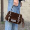 Atena bag Teddy small brown La Carrie