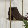 Tronchetto Boston suede testa di moro