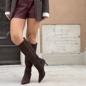 Alternative view of Stivale Orlando suede testa di moro