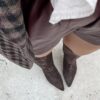 Stivale Orlando suede testa di moro