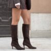 Stivale Orlando suede testa di moro