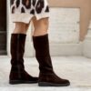 Stivale Josh suede testa di moro
