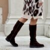 Stivale Josh suede testa di moro