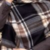 Sciarpa check black