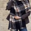 Sciarpa check black