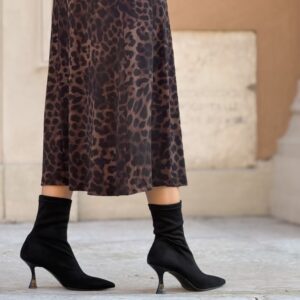 Tronchetto stretch nero