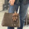 Bauletto suede testa di moro